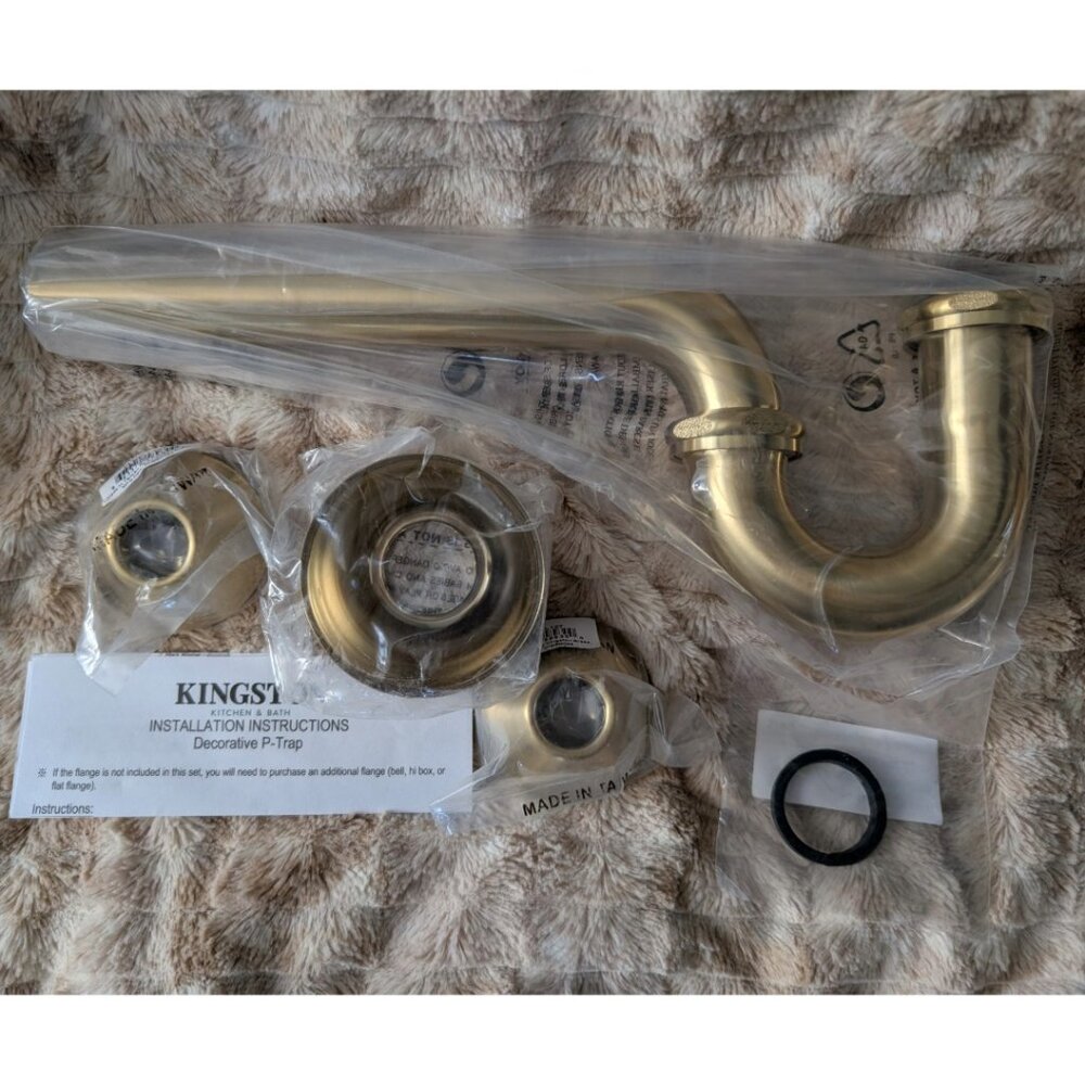 Kingston Brass Vintage 1-1/4-inch Decor Sink P-Trap 18 Gauge